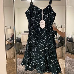 Forrest green mini dress